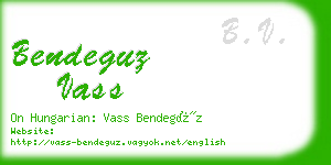 bendeguz vass business card